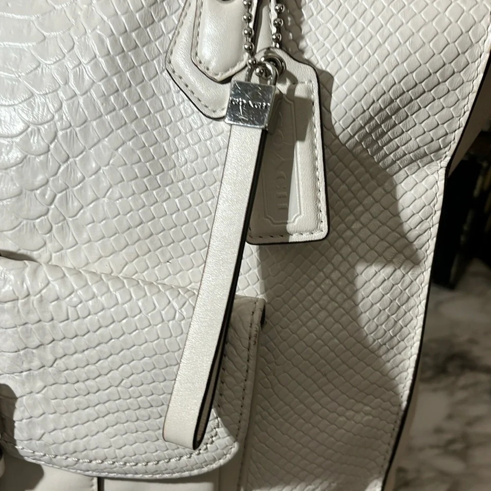 Coach Limited Edition Python Embossed Tote Purse … - image 3